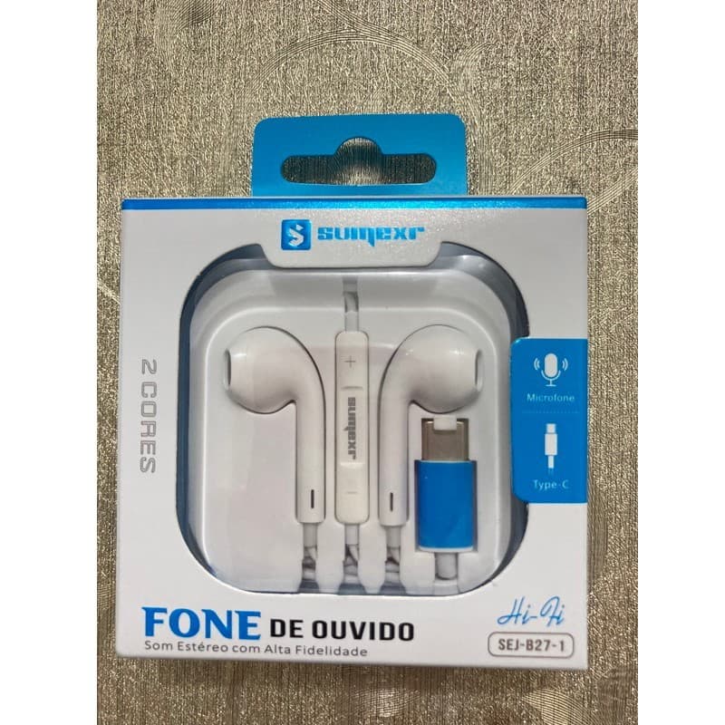 Fone de ouvido estéreo entrada tipo C-Alta fidelidade TIPO-C