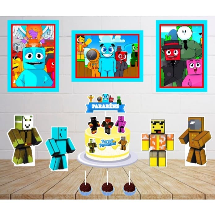 Kit Só um Bolinho - TURMA DO PROBLEMS- Kit Festa em casa  - Aniversário, Mêsversário