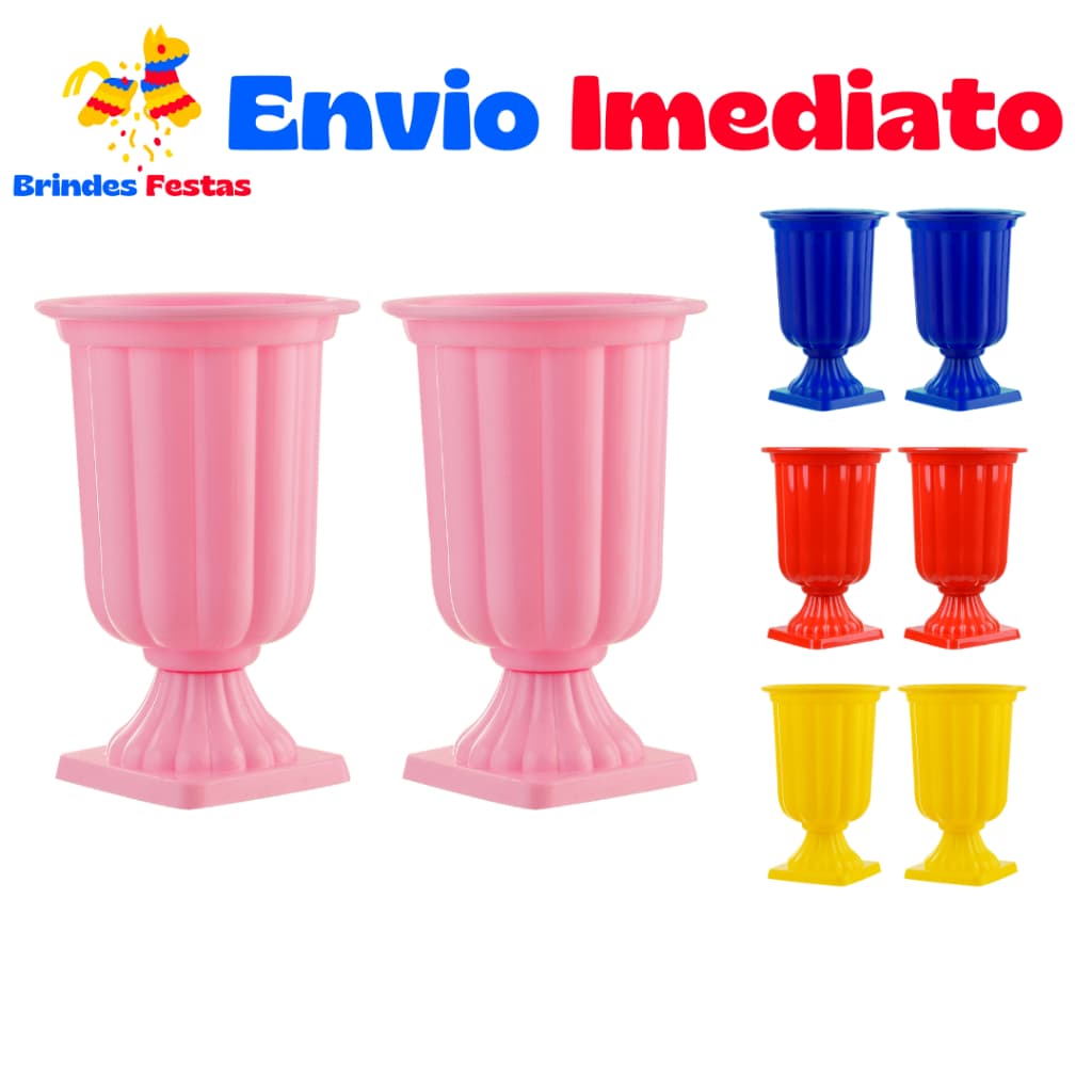 Kit 2- Vaso Grego - Decoração - Festa - várias Cores Novo