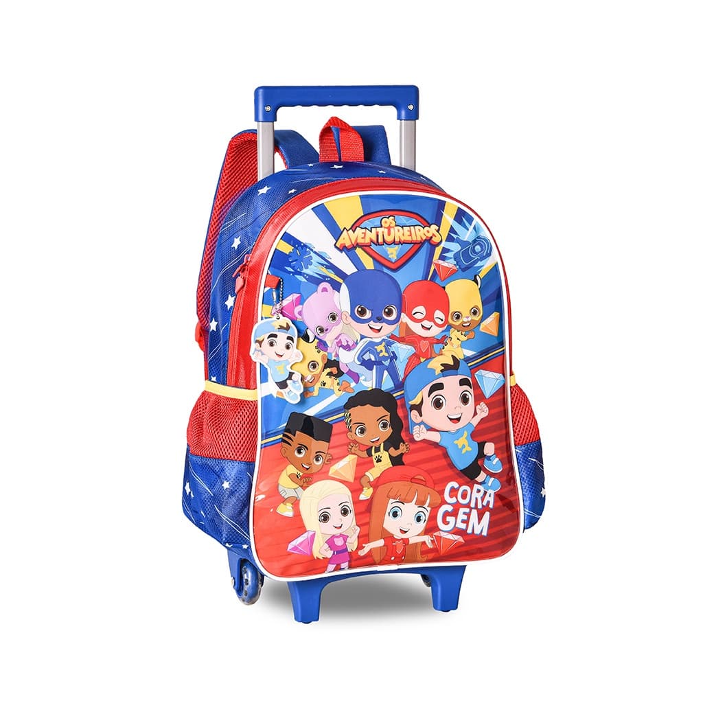 Mochila De Rodinhas Escolar Infantil Os Aventureiros Luccas Neto CLIO STYLE ORIGINAL