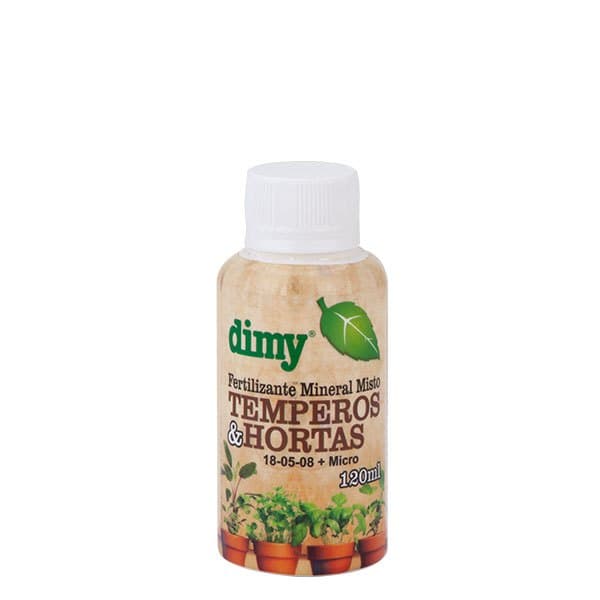 Fertilizante concentrado para Temperos e Hortas Dimy 120ml
