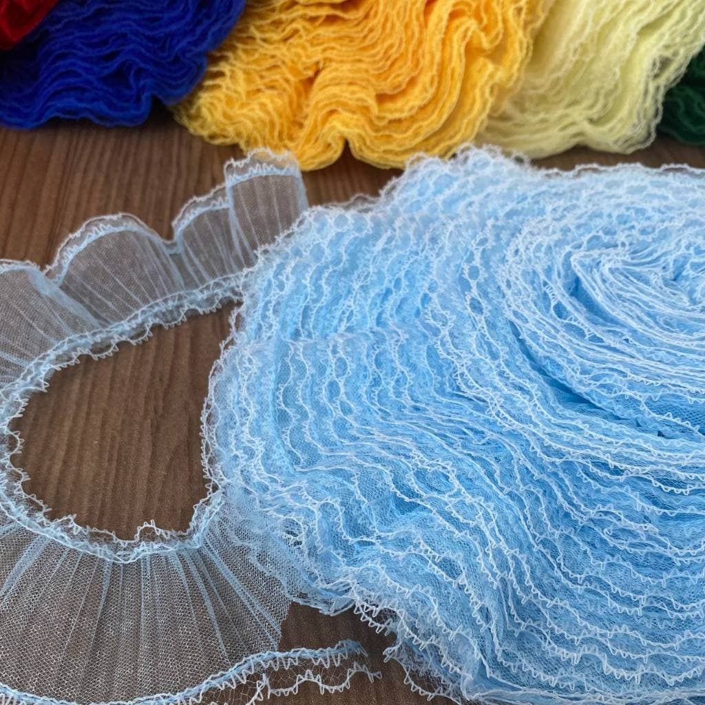 2 metros  Renda Jabot - 2 Metros - Diversas Cores