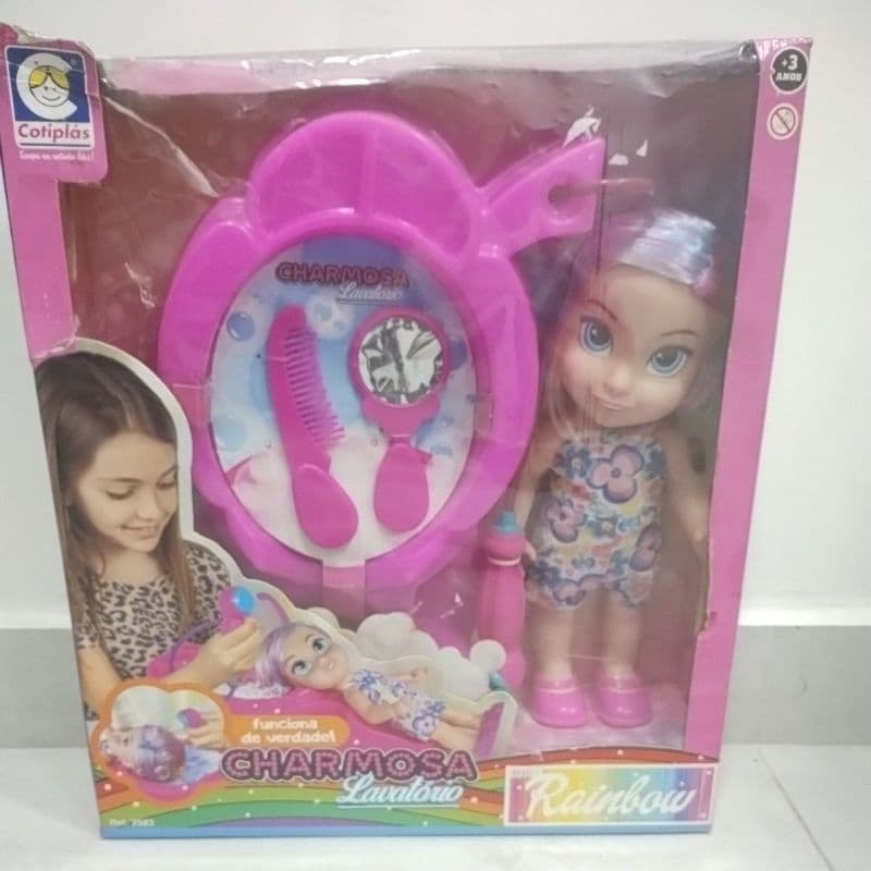 Boneca De Criança "Charmosa Lavatório" Rainbow