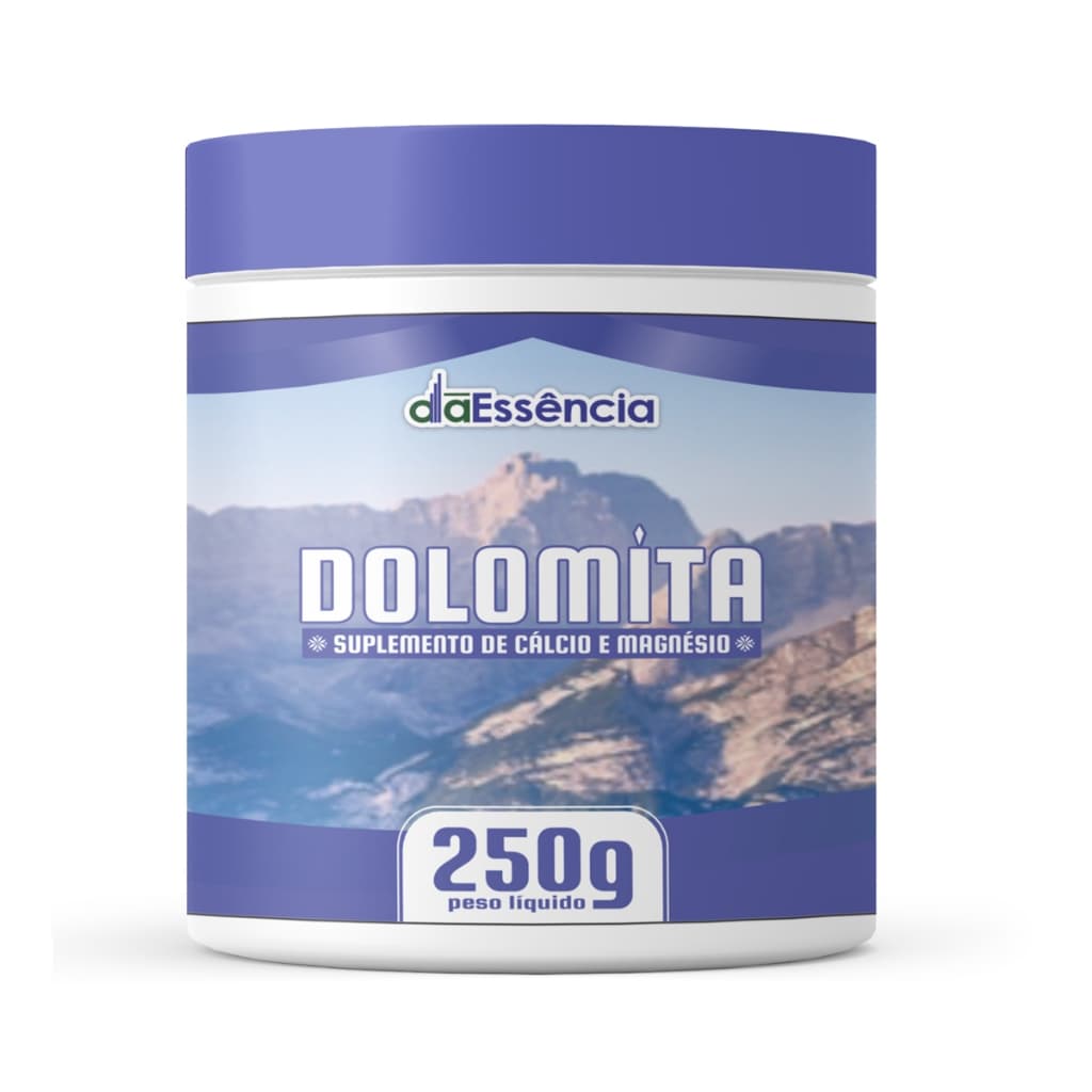 Dolomita Cálcio e Magnésio pote com 250g Daessência