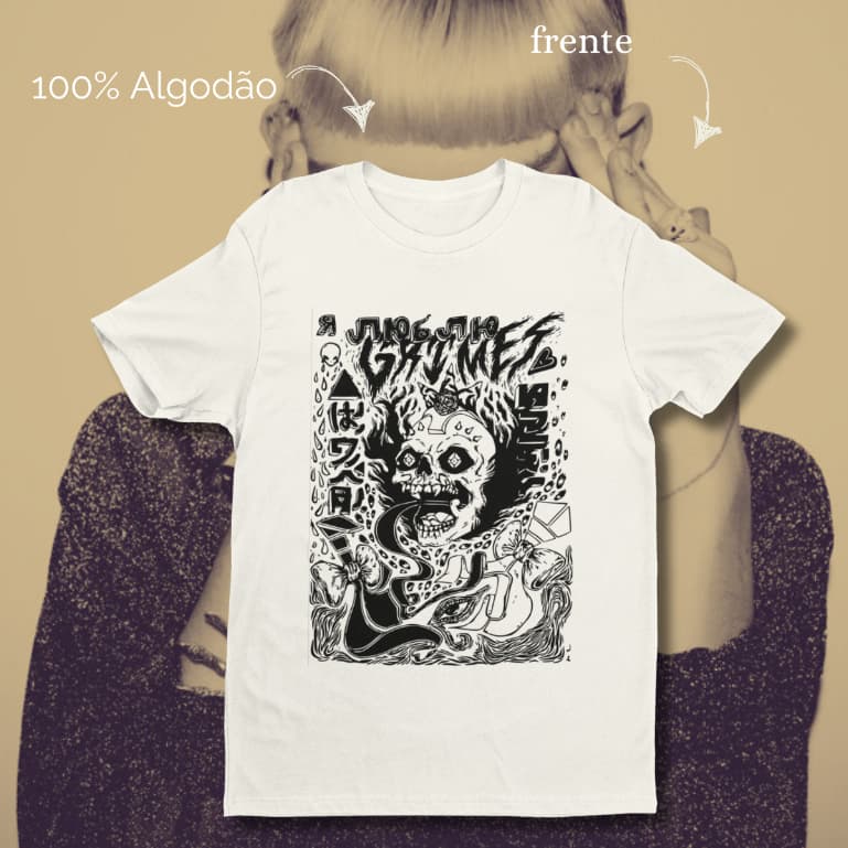 CAMISETA VISIONS GRIMES [100% algodão]