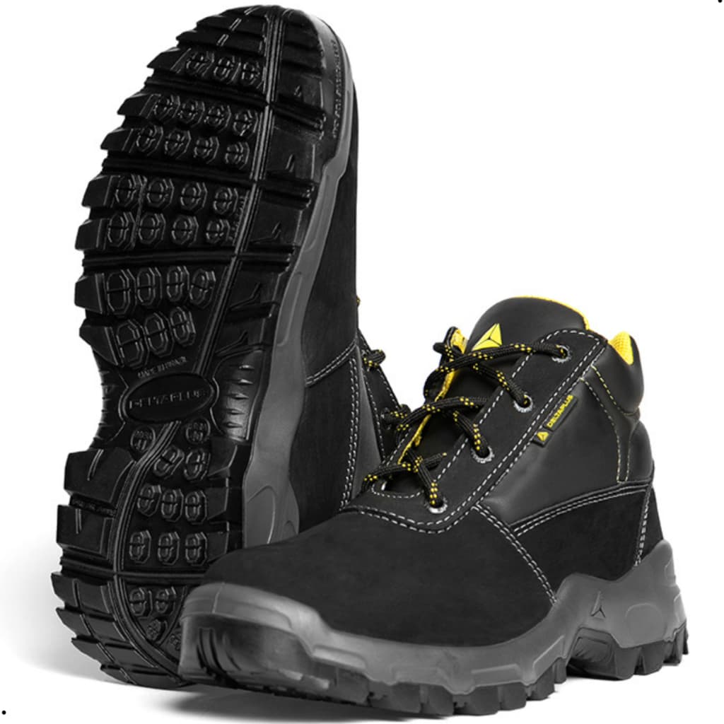 Bota Botina Nobuck Impermeável Cadarço Bico Pvc Deltaplus Londrina Confortável Segurança CA 45374