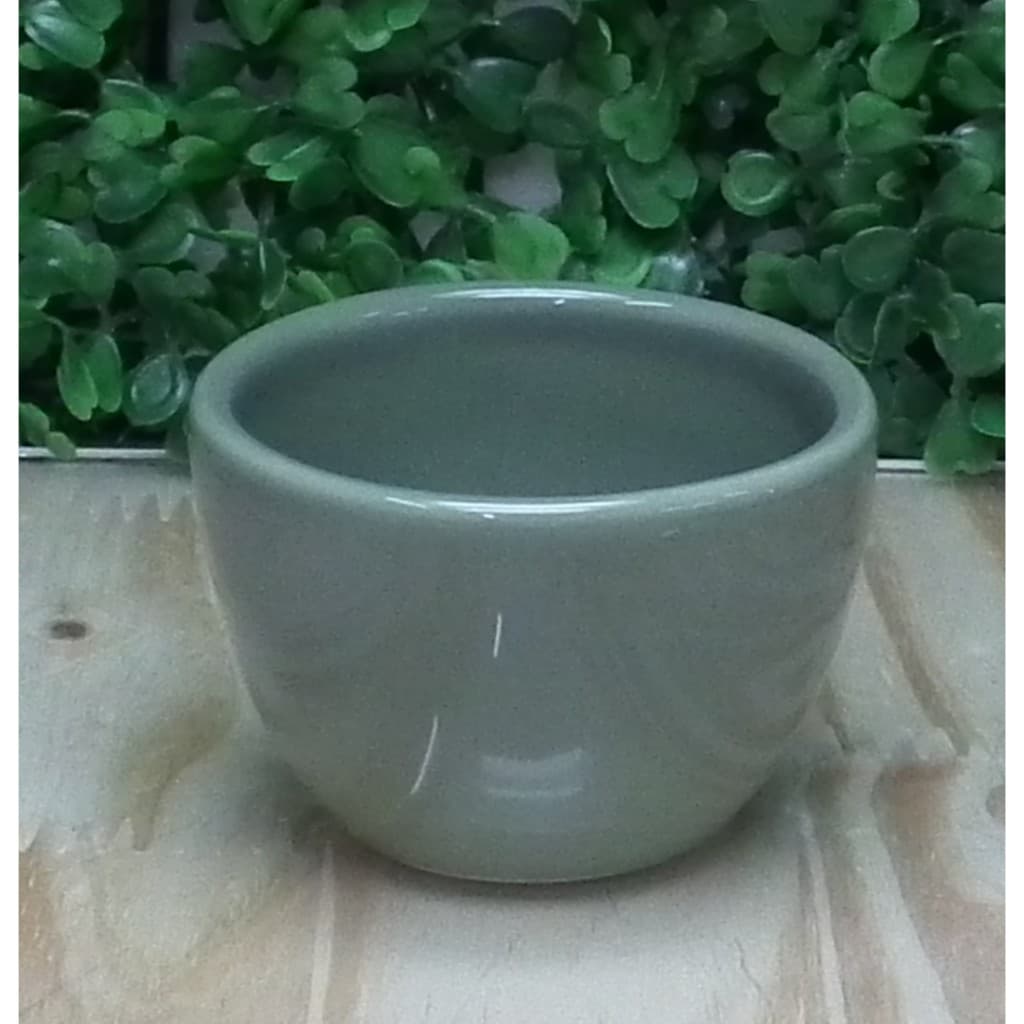 Molhadeira de Porcelana Cumbuca Bolw para kit Higiene Bebe Verde Oliva