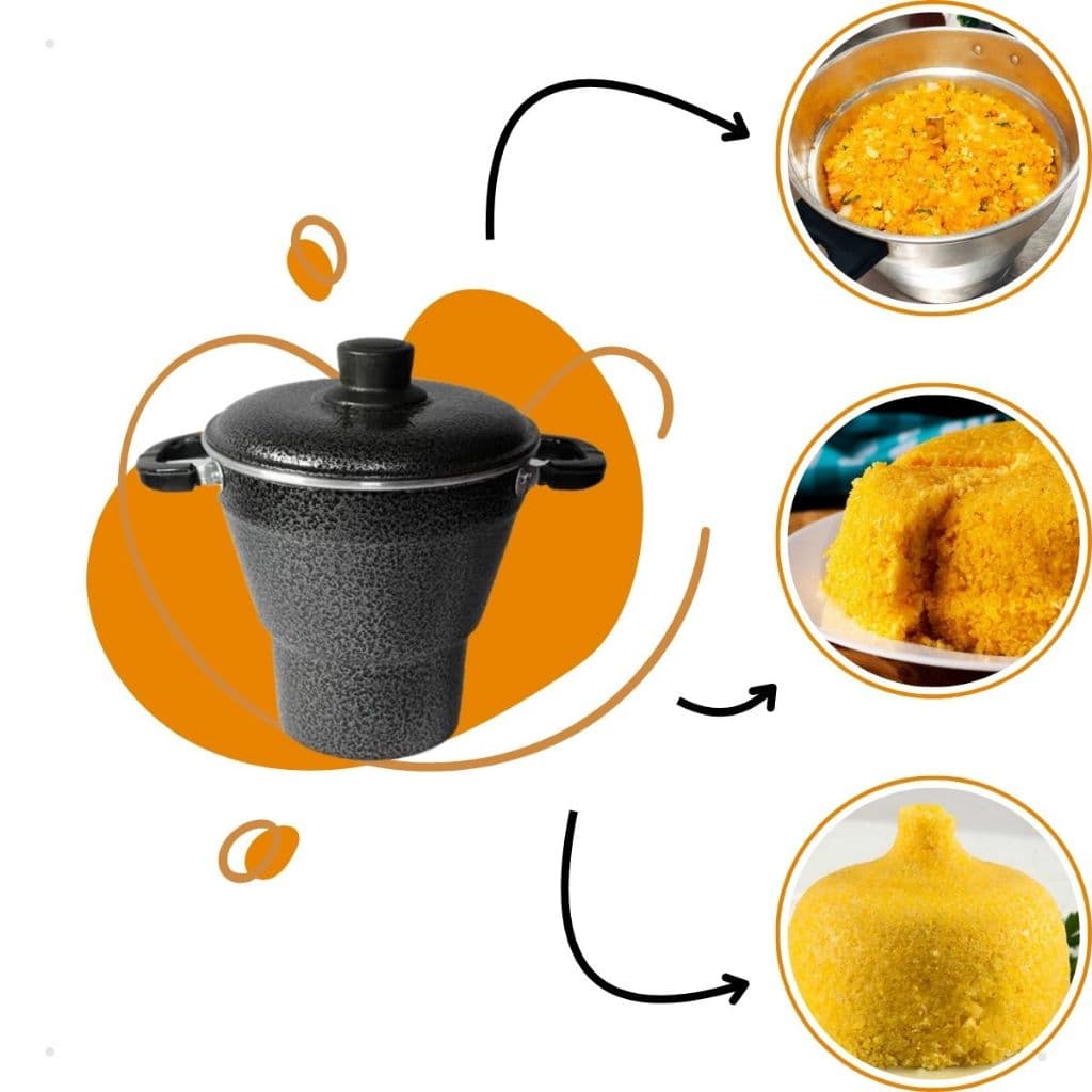 Cuscuzeiro PREMIUM De Alumínio Panela Cuscuzeira N16 *PROMOÇÃO* Cuzcuz Cuscuzeira ALTA QUALIDADE RESISTÊNTE