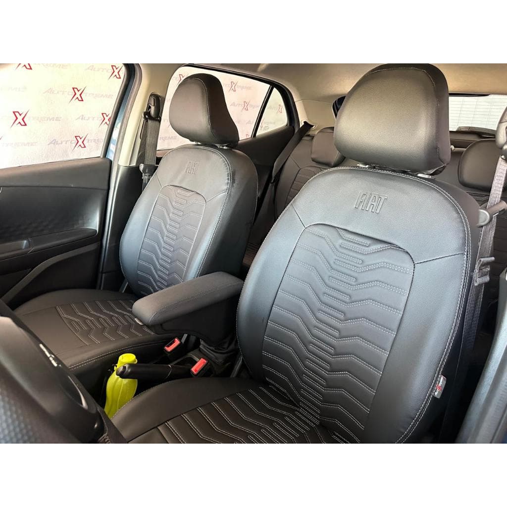 Capa de Couro Banco Fiat NOVO UNO (Encosto de cabeça dianteiro não acoplado)