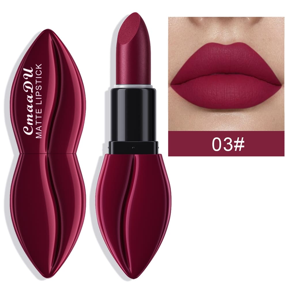 Batom Matte Lip Gloss Mate Brilho Labial À Prova D'água Cor 3