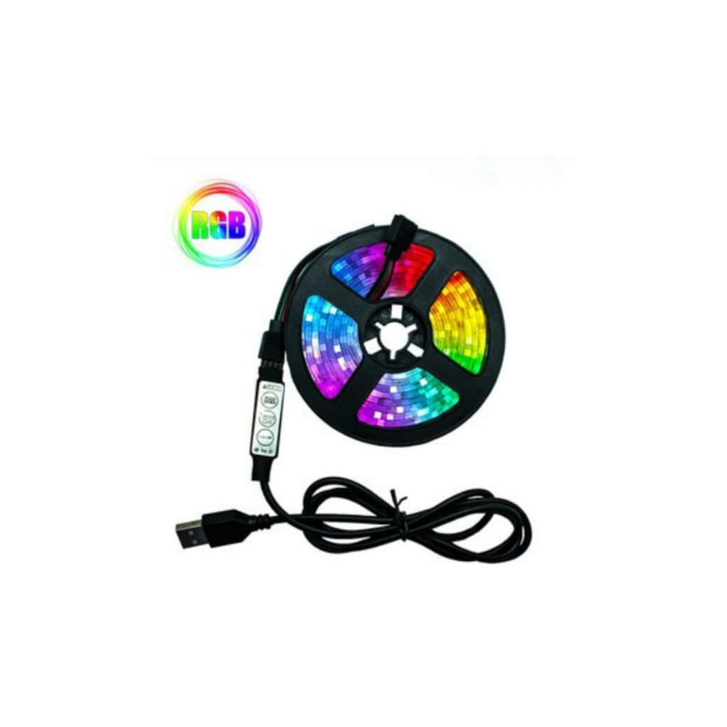 Fita led 3KEY (3 chaves)  RGB Luzes De Mudança De Cor - Lâmpada Pronta Para Uso - controle no conector de 3 chaves