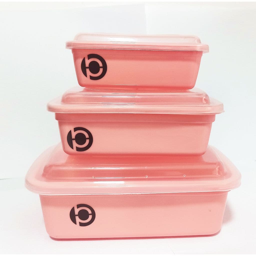 Kit 3 potes organizador mantimentos