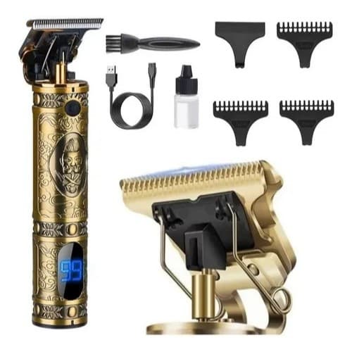 barbeador eletrico masculino de pelos masculino maquina de cabelo e barba profissional buda shaver com visor led ultra