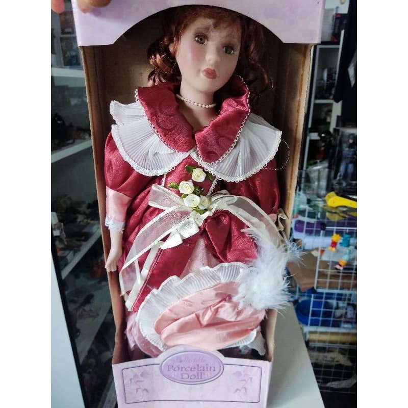 Boneca gigante porcelana inglesa 45cm