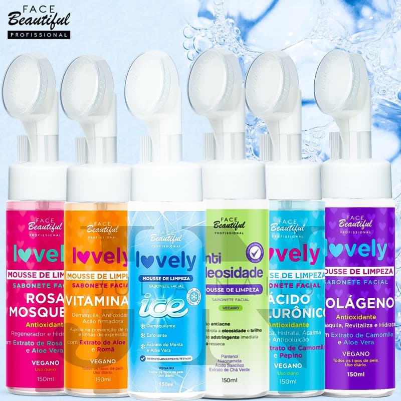 Espuma Facial Com Aplicador Mousse Micelar Skin Care Face Beautiful