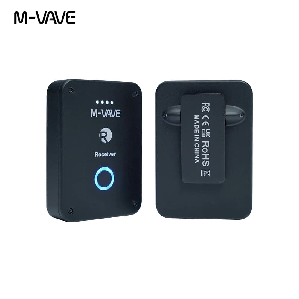 M-VAVE WP-9 2.4G Rechargeable Wireless Headset Monitor Transmitter Receiver with Volume Support Stereo Mute Function