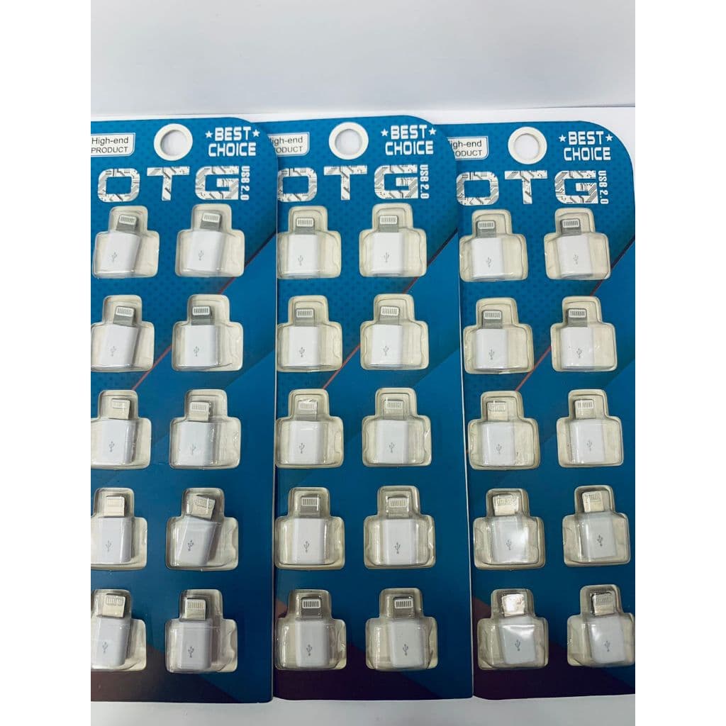 KIT 10 Adaptador Cabo Tipo Conector Otg  V8 For IPhone Smartphone Mac