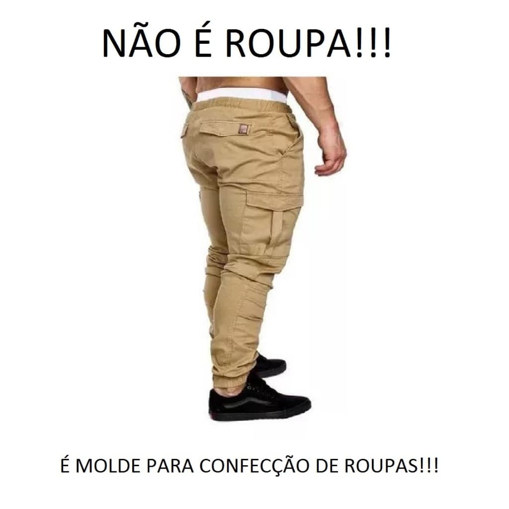 MOLDE CALÇA JOGGER MASCULINA