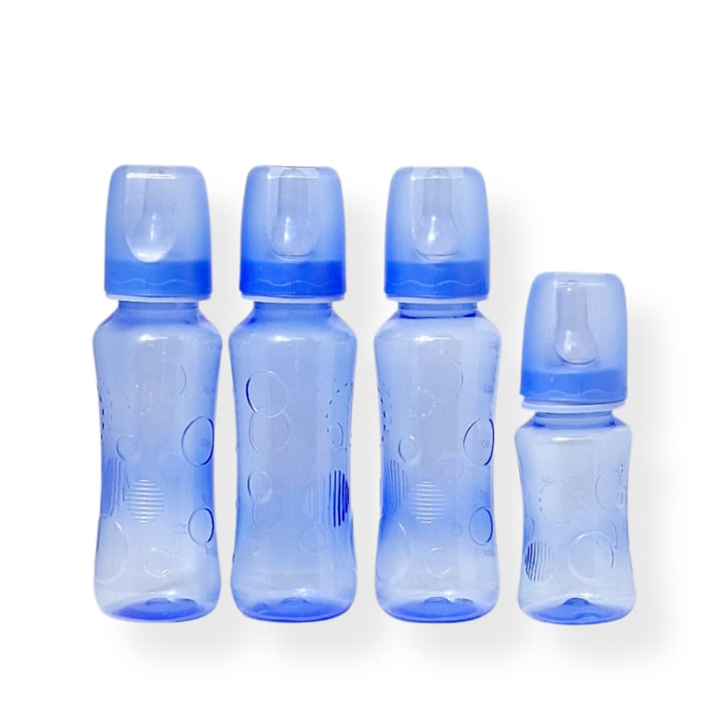 Kit 4 Mamadeira Bico de Silicone ortodôntico ou redondo Bebê Menino Menina