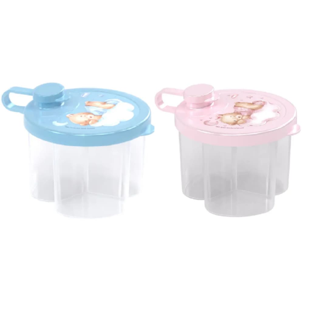Dosador de Leite em Pó Com Divisórias - Infantil  Baby Estampas Variadas - Plasútil