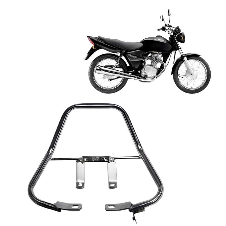 Alça Alcinha Traseira Vertical Cromado Titan 125 2000 Até 2004 Fan 125 04/08