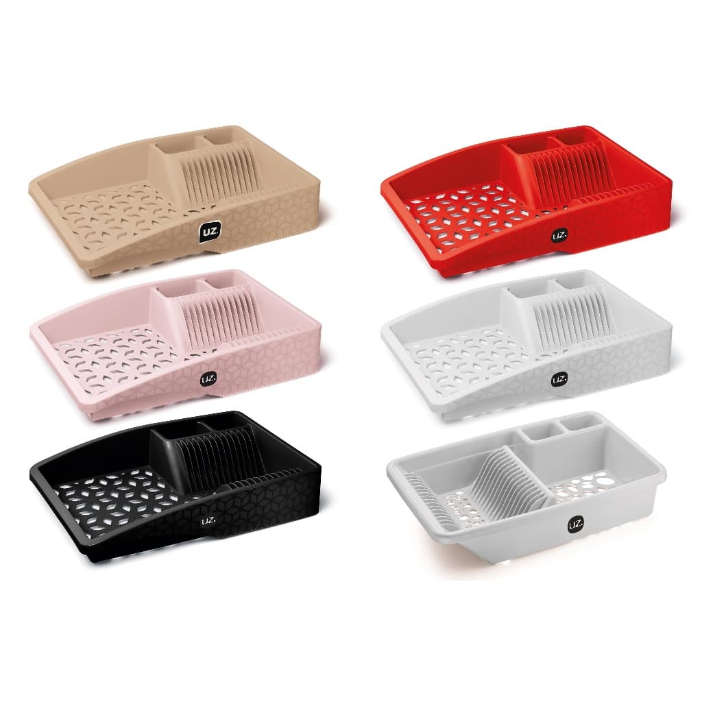 Escorredor de Louças Vazado Diversas Cores, Uz. Material Resistente- Cozinha Estilosa - Preço Baixo!