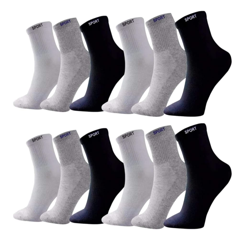 Meias Cano Longo Masculina Adulto Alto Macia e Confortável Pares