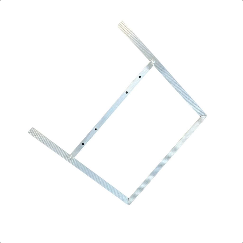 Suporte Placa Simbologia Carga Perigosa 30x30cm Alumínio