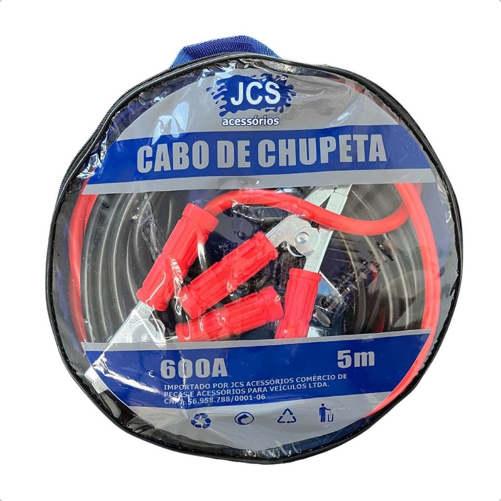 Cabo de Chupeta 5M 600Amp Transferência de Carga de Bateria