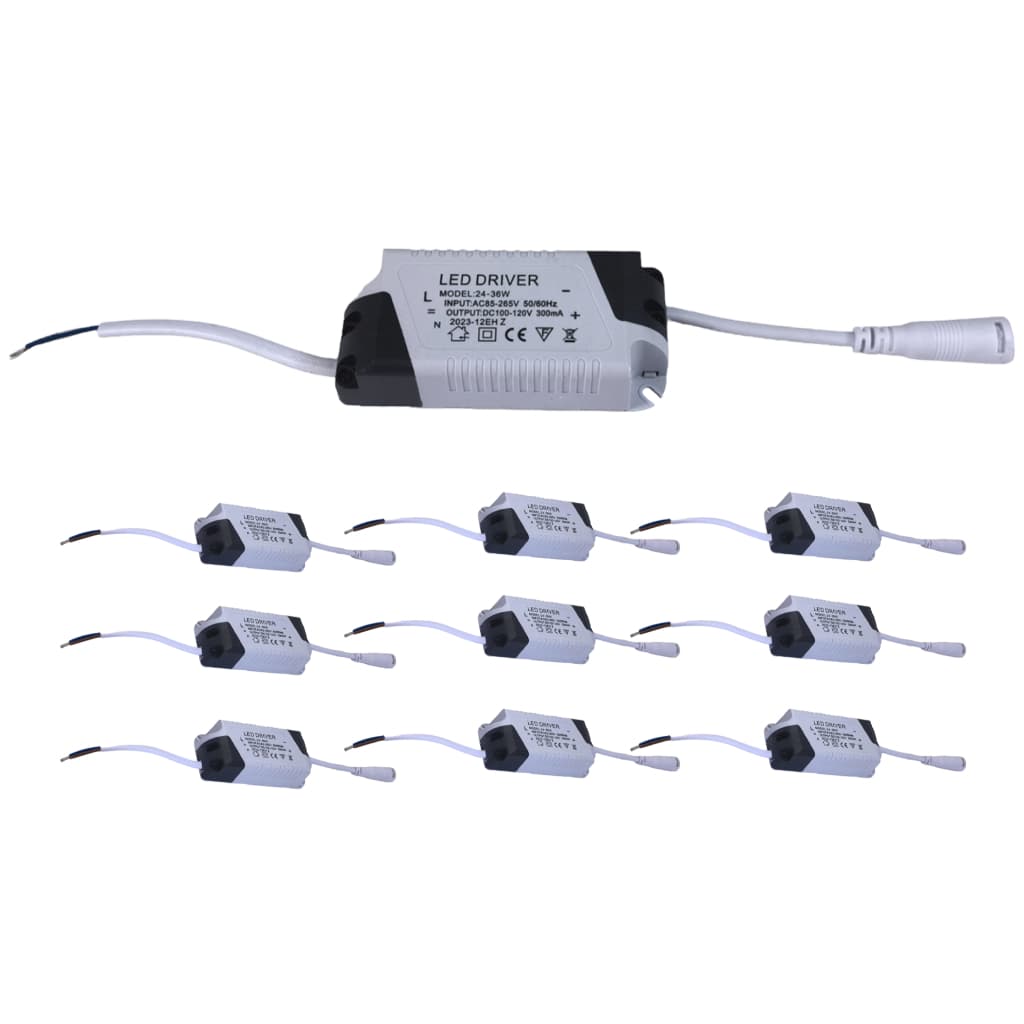 10X Driver 8W - 25W Led Reator Fonte P/ Painel Led Embutir Sobrepor 8W - 25W Bivolt
