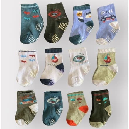 Kit 6 Pares De Meia Infantil Personagem Unissex