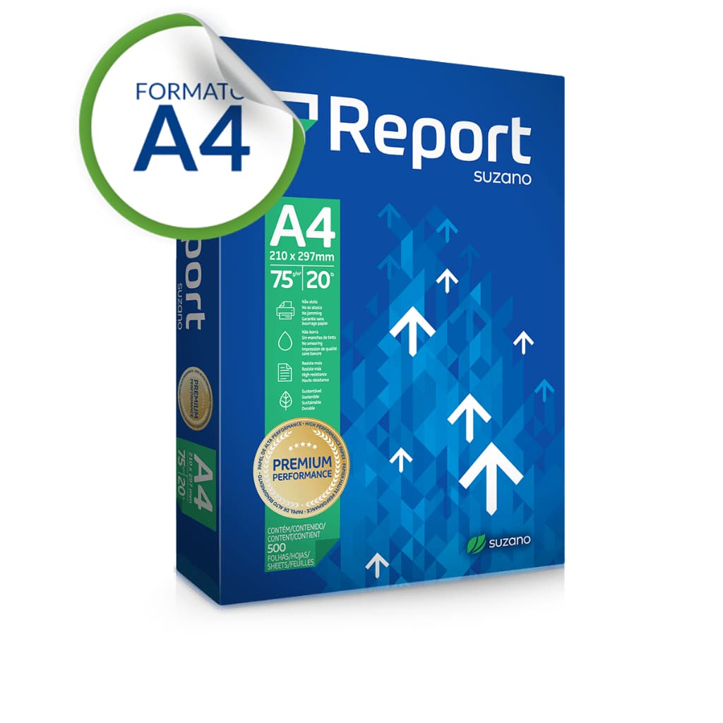 Papel Sulfite Premium Branco A4 75g/m² 500 Folhas Report
