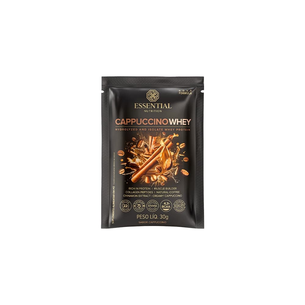 Cappuccino Whey (sachê) Essential Nutrition