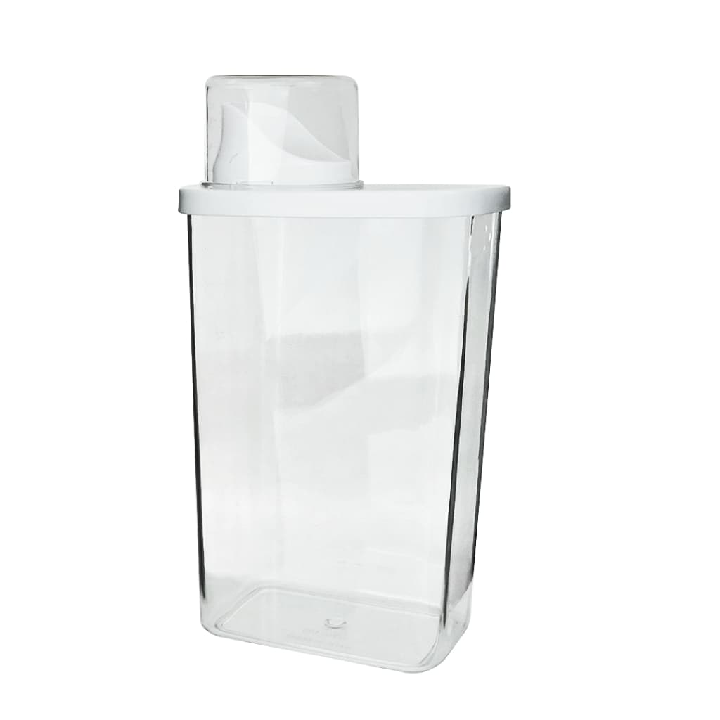 Pote De Plástico Multiuso Com Copo Medidor 1.3 Litros 23,2cm