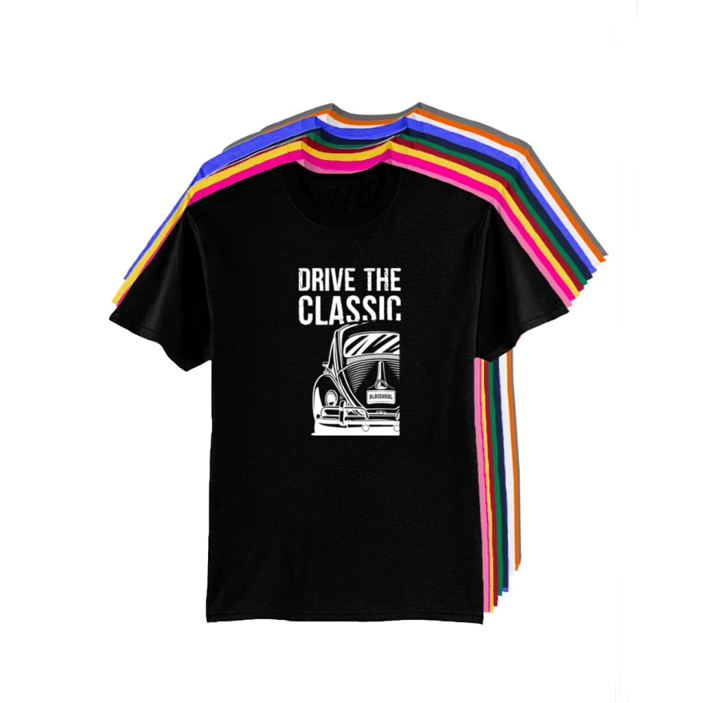 Camiseta Camisa Blusa Feminina Masculina Unissex 100% Algodão Fusca Drive The Classic Volkswagen