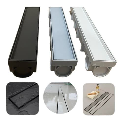 Ralo Banheiro Linear Oculto 6x100 Invisível Sifonado Piso