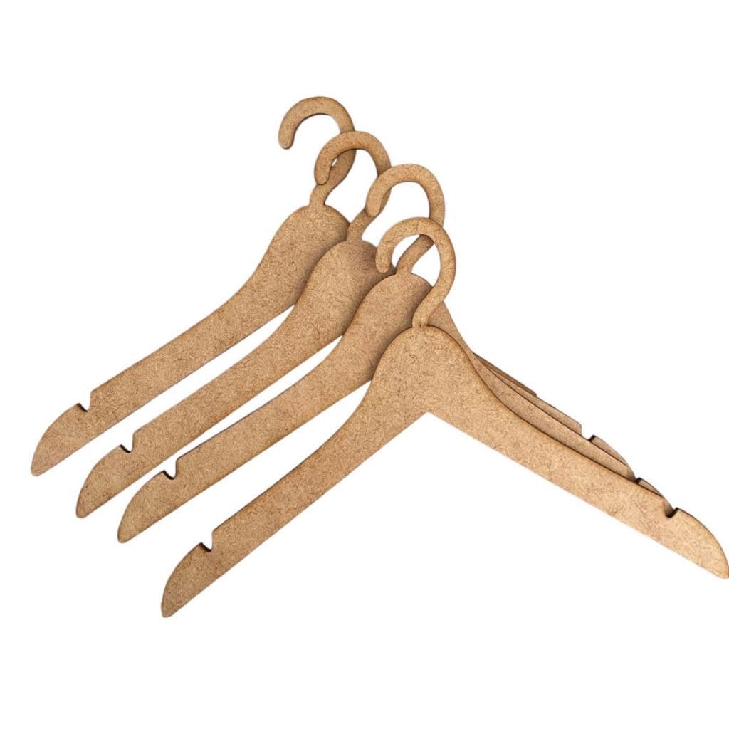 Kit 10 Cabides em MDF Para Roupas Pet
