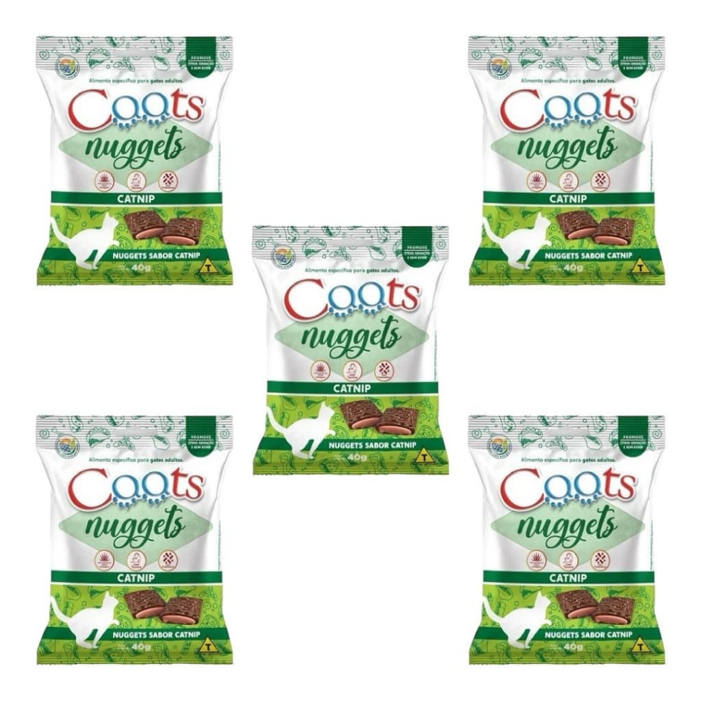 KIT COM 05 CATNIP NUGGETS PARA GATO.  O Melhor Petisco Para Seu GATO.