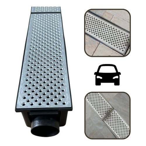 Ralo Linear Modular 15x50 Grelha Pluv Alumínio Anti Insetos