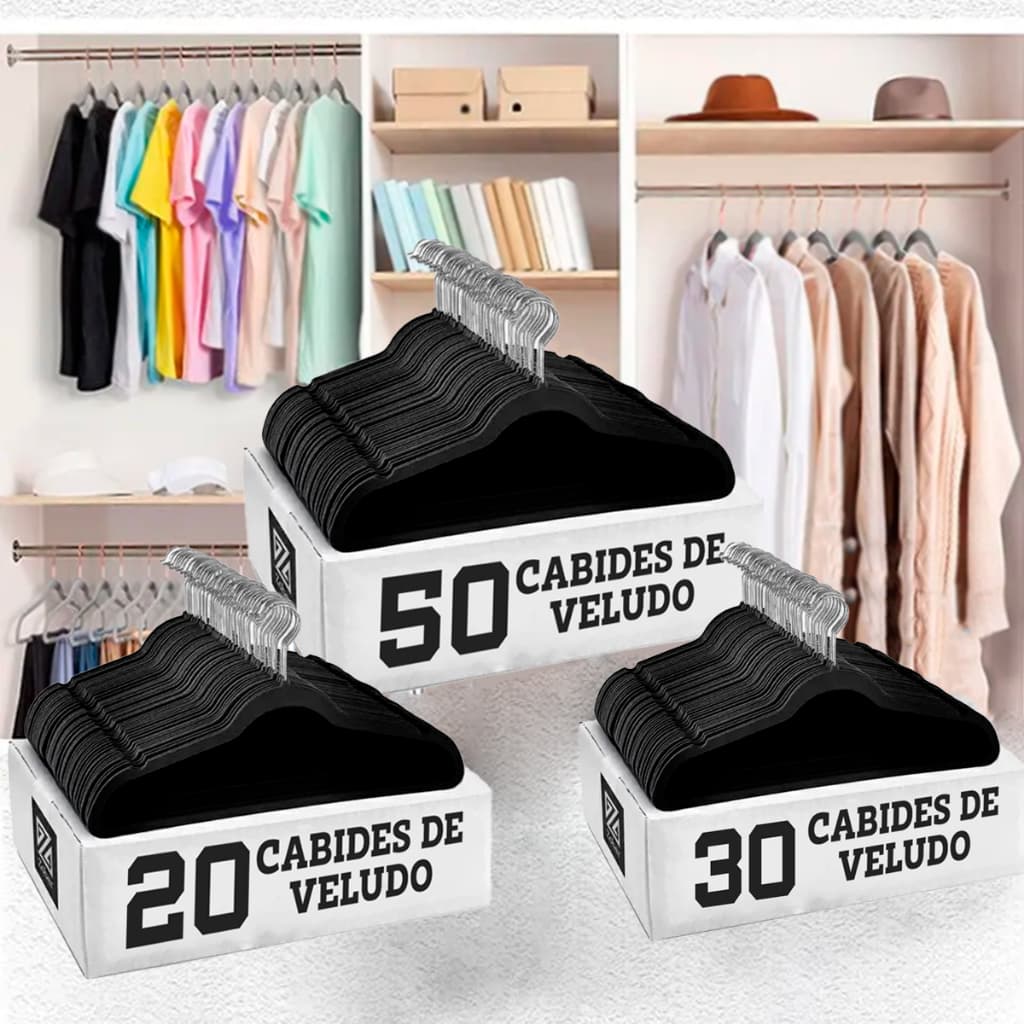 Cabides Veludo De Roupa Adulto Antideslizante Slim