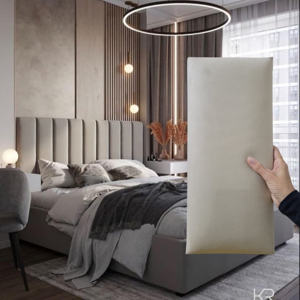 Cabeceira Modular Retangular Unitária 40x20 De Cama Estofada Decorativa Em Módulos Várias Cores e Tamanhos