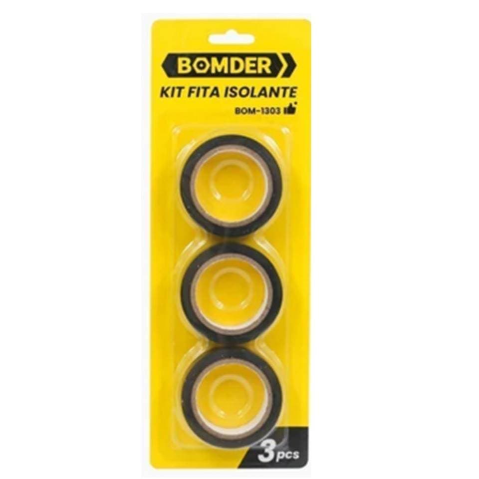 Fita Isolante Resistente Preta PVC 05 metros BOM-1303