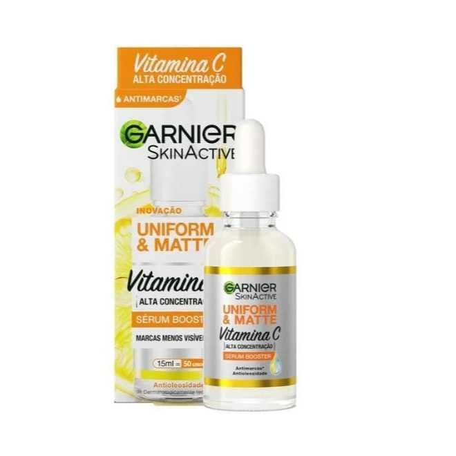 Sérum Facial Antimarcas Garnier Uniform & Matte Vitamina C, 30ml