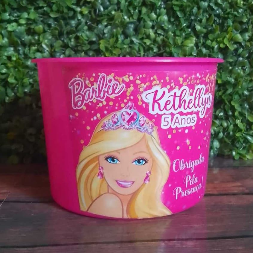 ADESIVO PARA BALDINHO DE PIPOCA -- BARBIE -- KEN (A SUA ESCOLHA)