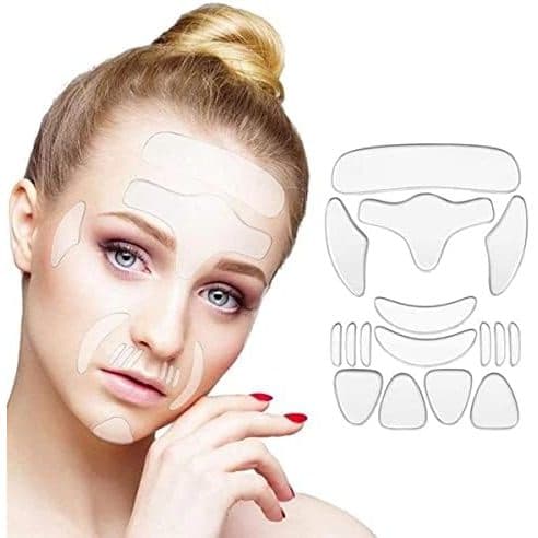 Adesivo De Silicone Anti-Rugas Para O Rosto