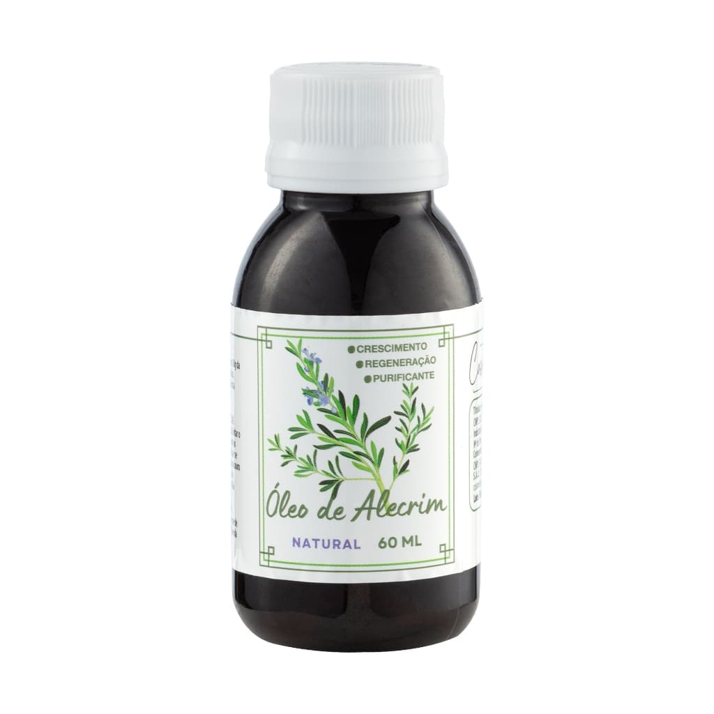 Óleo Capilar De Alecrim 100% Óleo Vegetal Fortalecedor 60ml