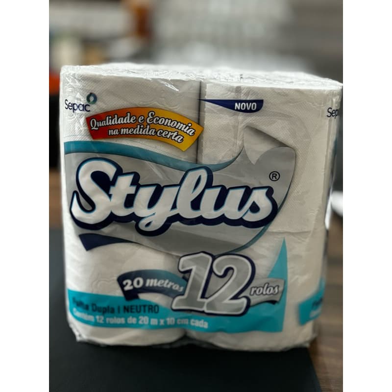 Papel Higienico Stylus Folha Dupla 20M Leve 12 Pague 11