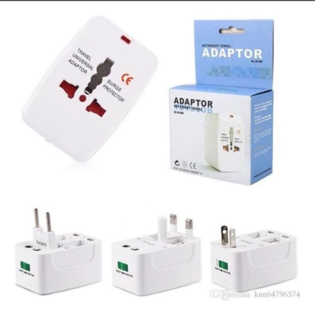 Adaptador De Tomada Sousa Universal Internacional 127v/6A 220v/13A para Viagem Europa Países EUA de Parede