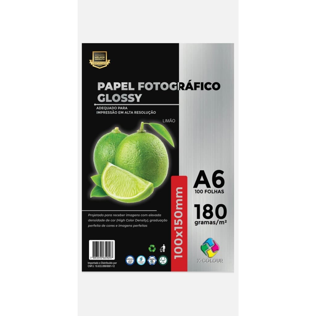 500 Folhas Papel Fotografico 100x150mm  A6 180GR