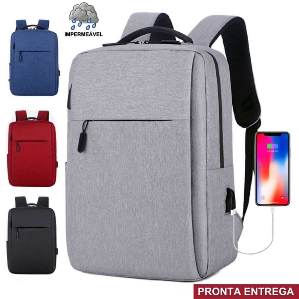 Mochila À Prova D'água Multifuncional Unissex De Grande Capacidade Com Carregamento USB